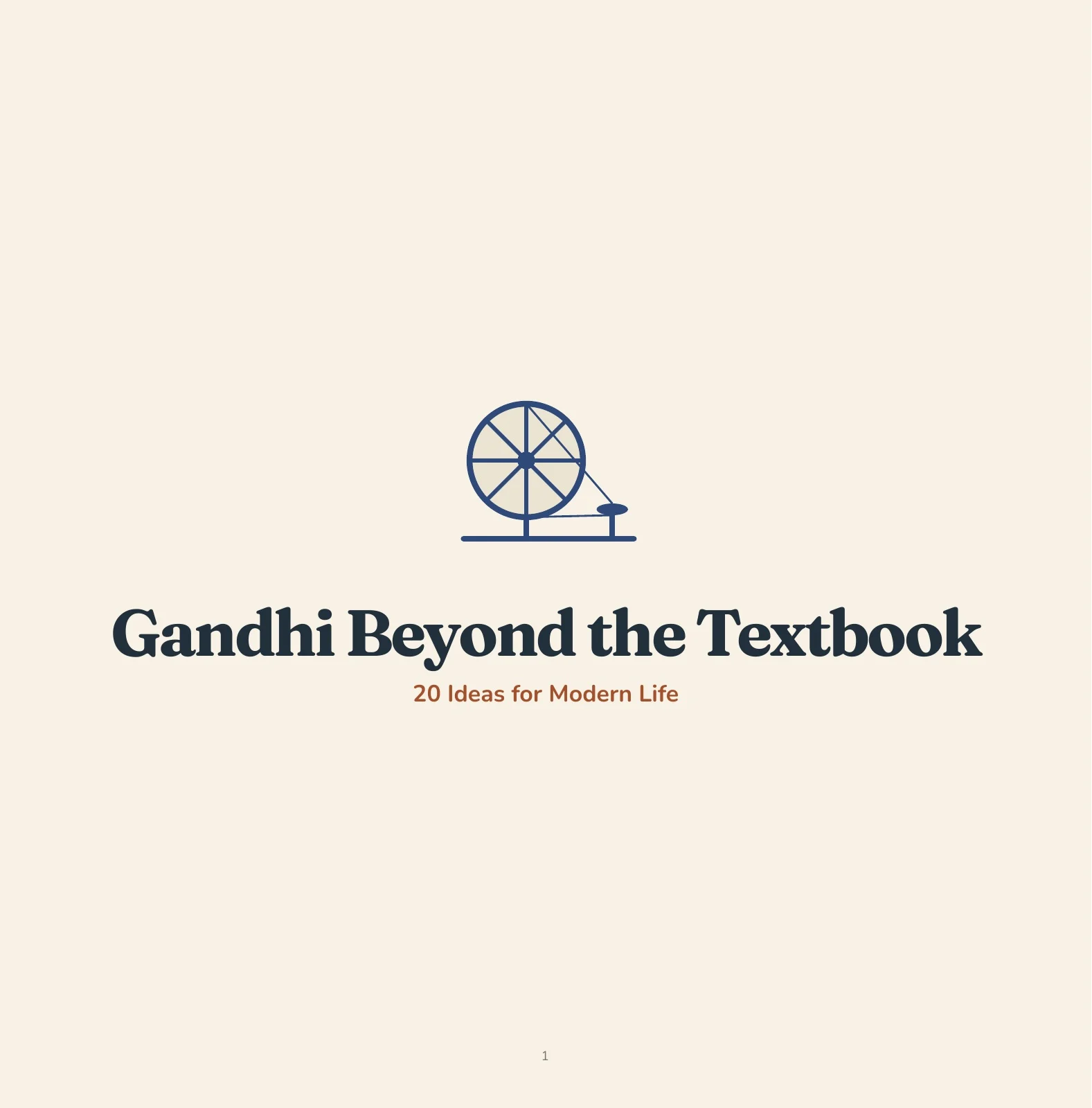 Preview of Gandhi Beyond the Textbook. Page 1 of Gandhi Beyond the Textbook.
